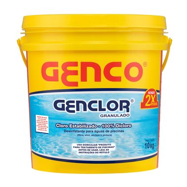 Genclor Cloro Granulado Estabilizado Genco 10 Kg- Genco