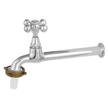Torneira Cozinha Parede Bica 18Cm C33 Metal - Romar