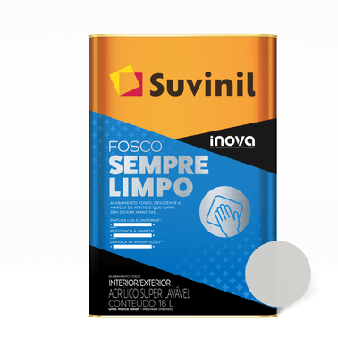 Tinta Fosco Sempre Limpo Crômio - Suvinil