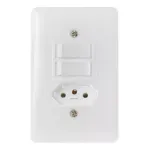 Interruptor 2 Teclas Simples Tomada 20A Stylus  Ilumi.webp