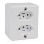 Tomada Dupla Box  Branca 10A  Ilumi 1.webp