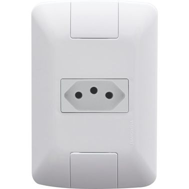 Conjunto Tomada 2P+T 20A/250V Aria Branco Tramontina