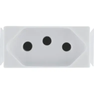 Tomada 2P+T 20A/250V Aria Branco Tramontina