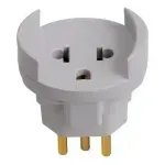 Pino Adaptador 2Pt Cinza 10A  Ilumi.webp