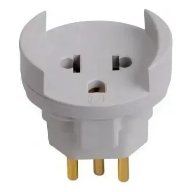 Pino Adaptador 2Pt Cinza 10A  Ilumi