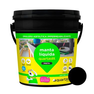 Impermeabilizante Manta Líquida Preta - Quartzolit