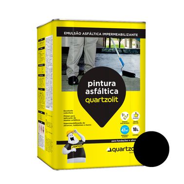 Impermeabilizante Pintura Asfáltica Preta - Quartzolit