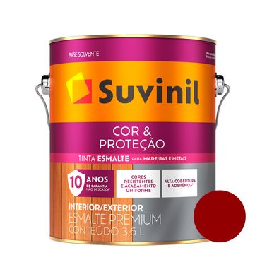 Esmalte Brilhante Vermelho Chassi Cor e Proteção Suvinil
