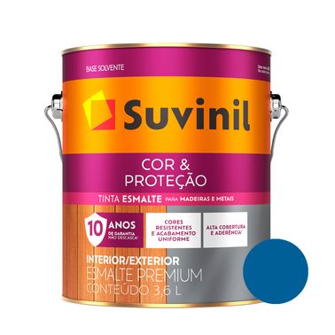 Esmalte Brilhante Azul França Cor e Proteção Suvinil