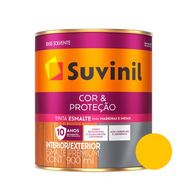 Esmalte Brilhante Amarelo Ouro Cor e Proteção Suvinil
