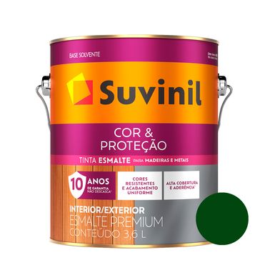 Esmalte Acetinado Verde Colonial Cor e Proteção Suvinil
