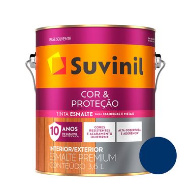 Esmalte Brilhante Azul Del Rey Cor e Proteção Suvinil