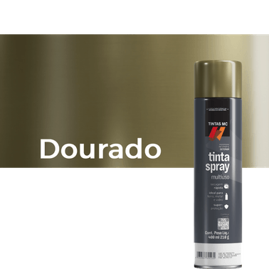 Spray Dourado 400 ML Met Tintas MC
