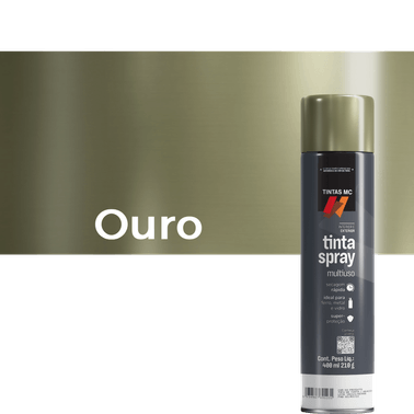 Spray Ouro 400Ml Metalizado Tintas MC