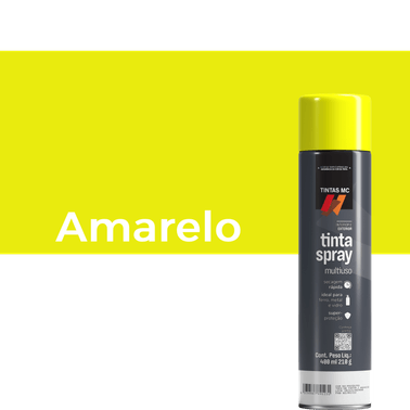 Spray Amarelo 400Ml Uso Geral Tintas MC