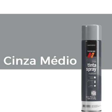 Spray Cinza Medio 400Ml Uso Geral Tintas MC