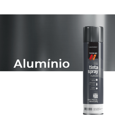 Spray Aluminio Rodas 400Ml Metalizado Tintas MC