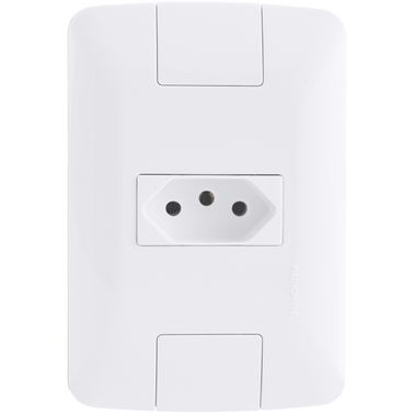 Tomada 2P+T 10A/250V Aria Branco Tramontina